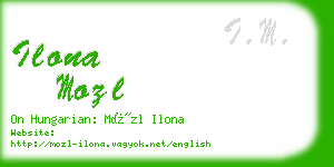 ilona mozl business card